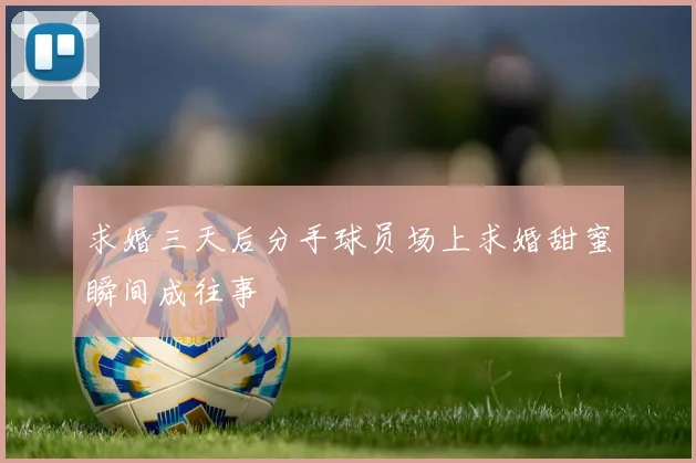 求婚三天后分手球员场上求婚甜蜜瞬间成往事
