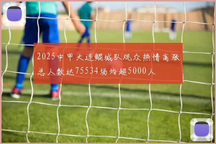 2025中甲大连鲲城队观众热情高涨总人数达75534场均超5000人